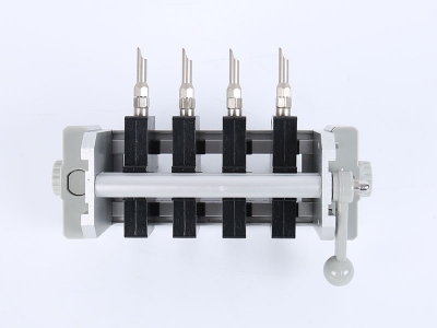 HH2019A單相偏心輪背出線(xiàn)表座（4滑塊-120、125孔距，M6-螺桿）