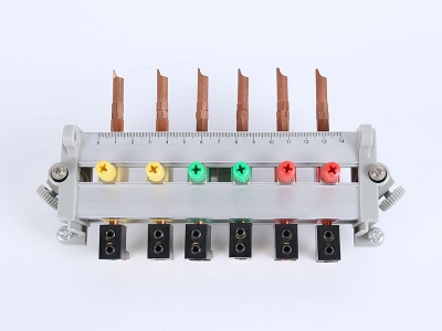 HH2018B三相鋁合金下出線(xiàn)表座（6滑塊,8滑塊，碲銅表棒，180、200孔距，200A大電流，M8螺桿）