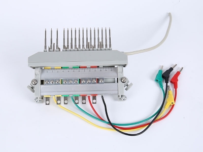 HH2018B三相鋁合金下出線(xiàn)表座帶輔助端子（6滑塊,165孔距，M8螺桿）